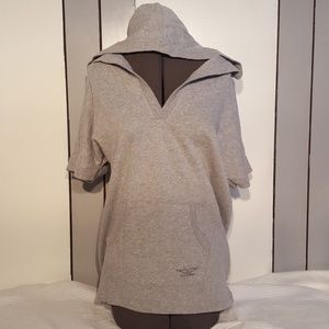 Victoria's Secret Gray short sleeved hoodie
